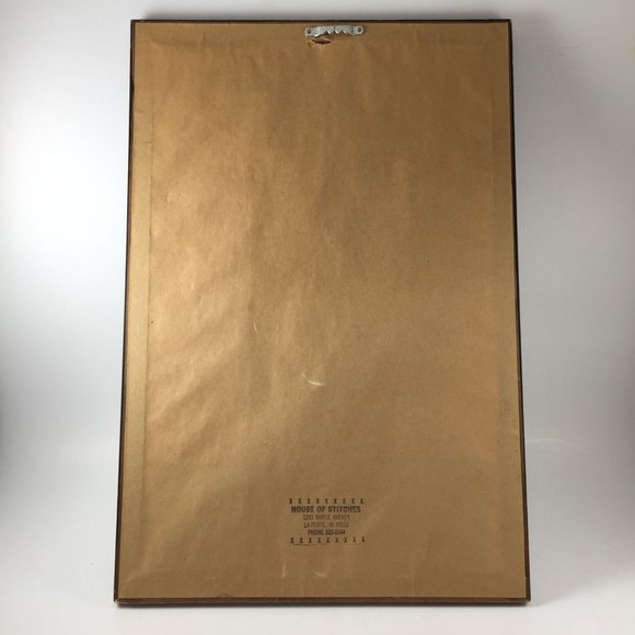 Completed Cross Stitch Living Loving Caring Sharing Brown Tan Framed - Picture 9 of 10